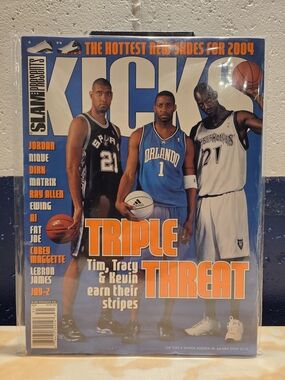 SLAM Magazine Special "KICKS" Edition (2004) - Duncan, McGrady & Garnett Cover